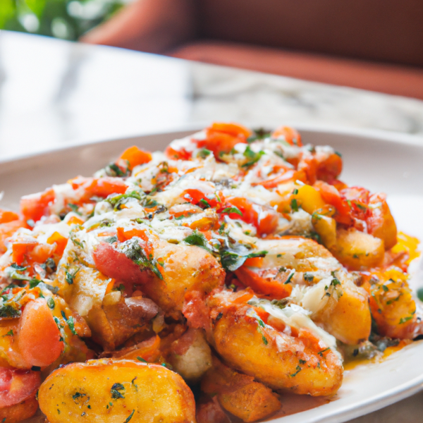 Cheesy Tomato Potatoes