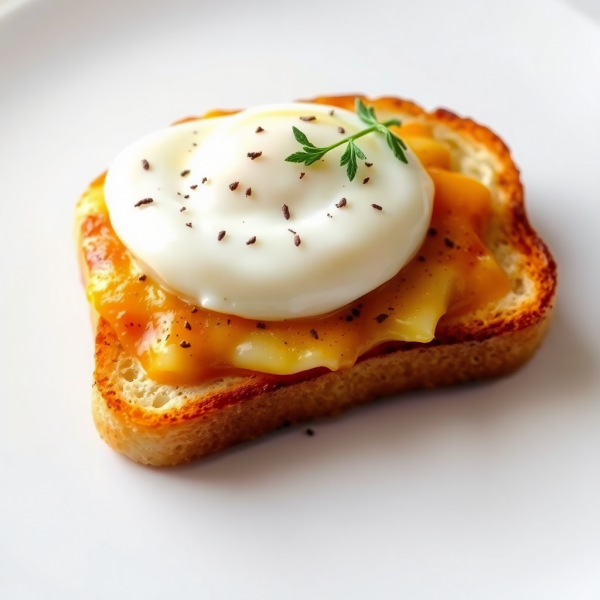 Cheesy Egg & Yogurt Toast