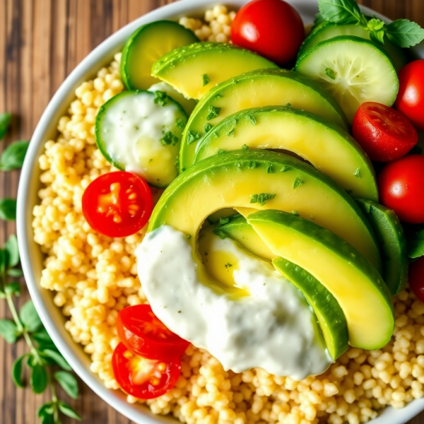 Creamy Avocado Quinoa Bowl