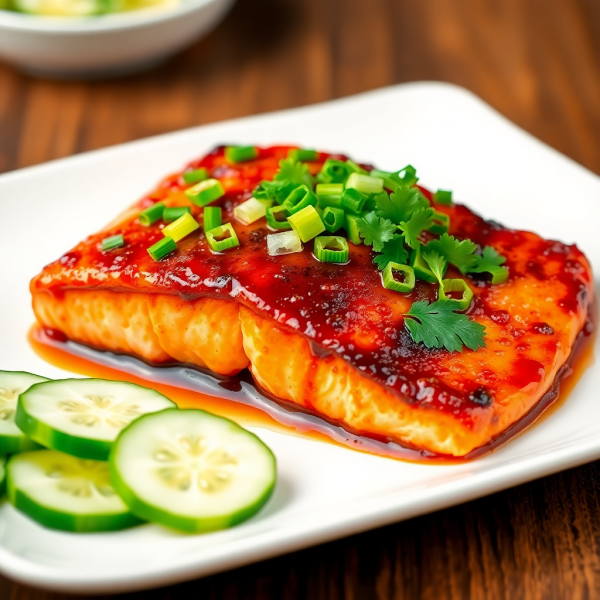 Peking-Style Glazed Salmon