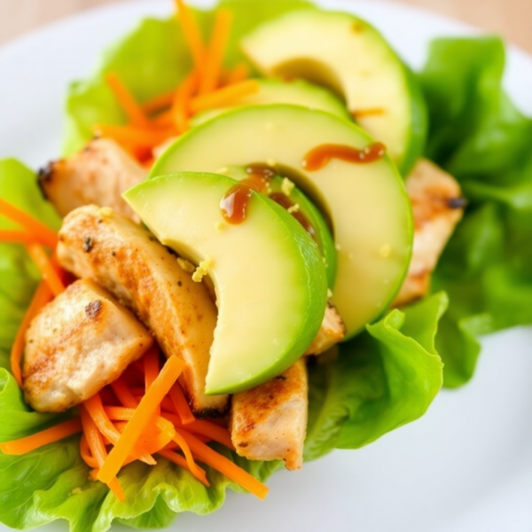 Zesty Lettuce Wraps with Grilled Chicken