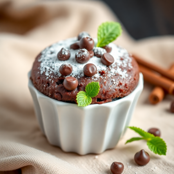 Decadent Chocolate Cake for One