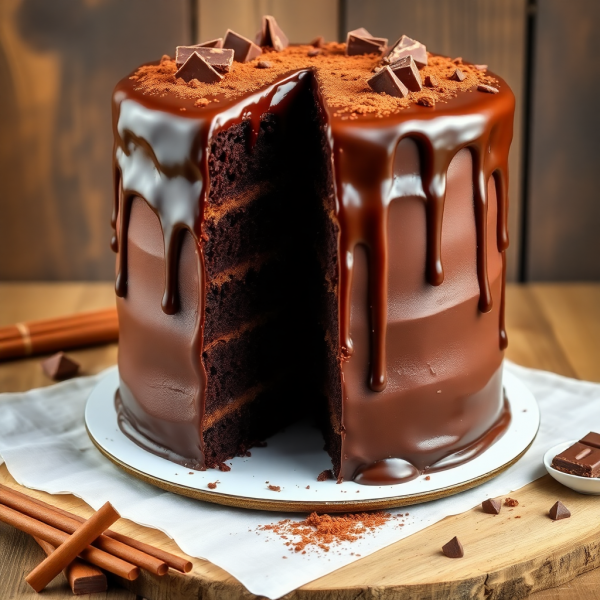 Decadent Chocolate Cake for Family