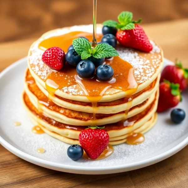 Custard Powder Pancakes