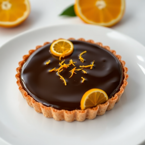 Chocolate Orange Cheese Tart