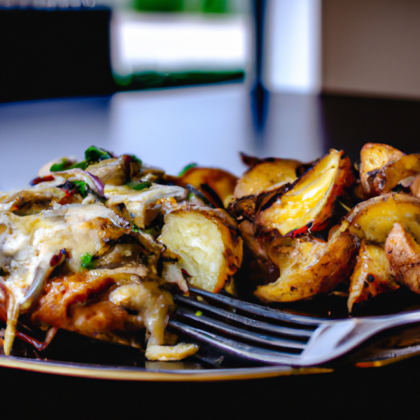 Baked Chicken and Potato Pie (Fatayer potato)