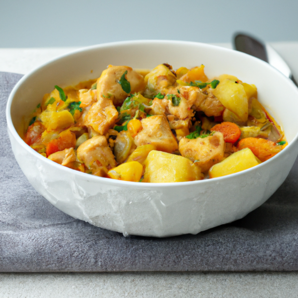 Vegetarian Arabic Chicken and Potato Stew