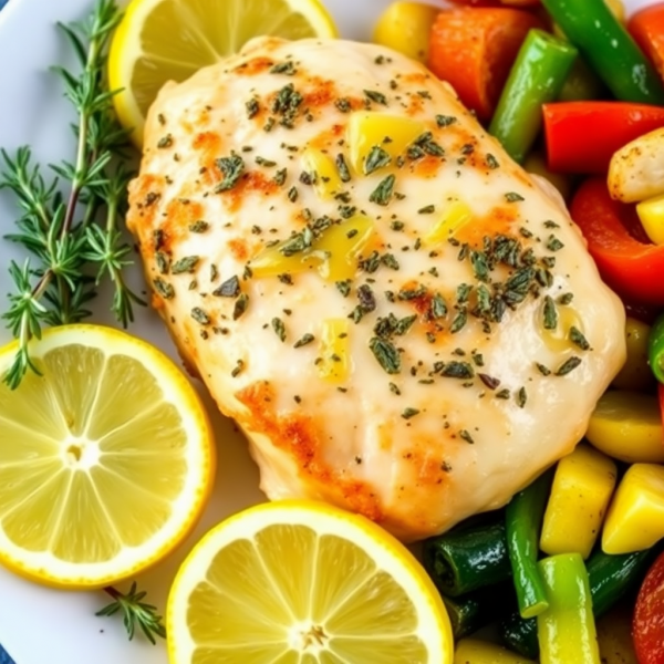 Herb-Crusted Lemon Chicken