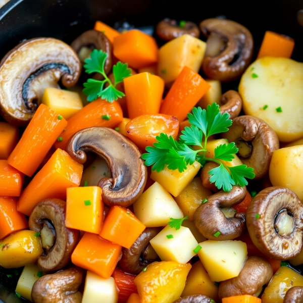 Savory Mushroom and Vegetable Medley