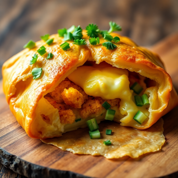 Egg and Yuca Fritter Puff Pastry Delight