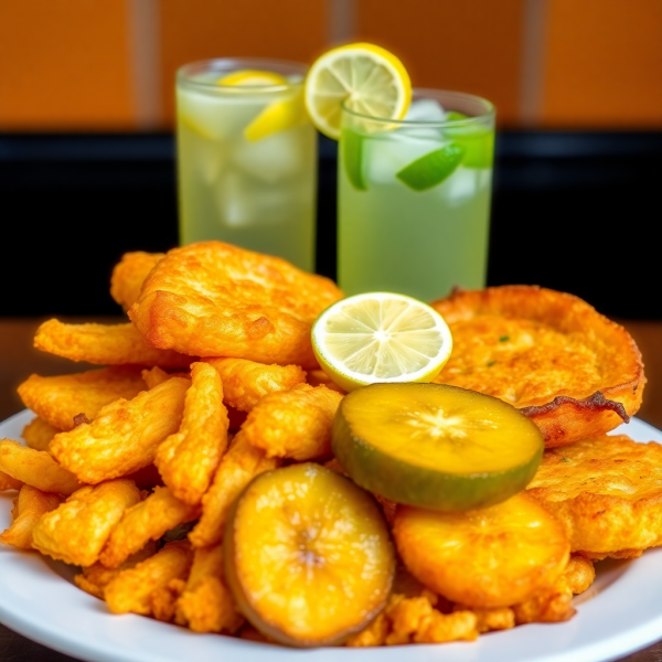 Tropical Yuca Feast with Lemonade