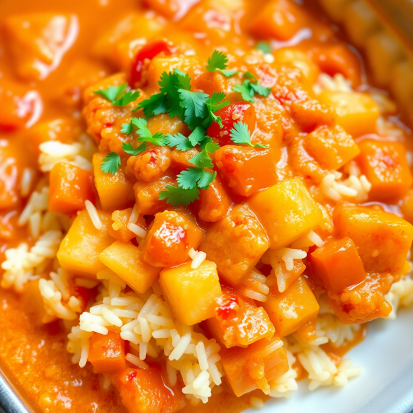 Creamy Tomato Potato Rice Casserole