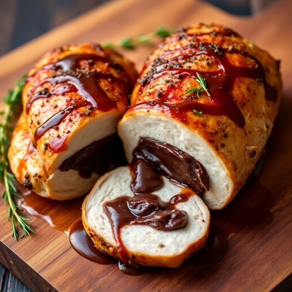 Chocolate Stuffed Chicken Breast