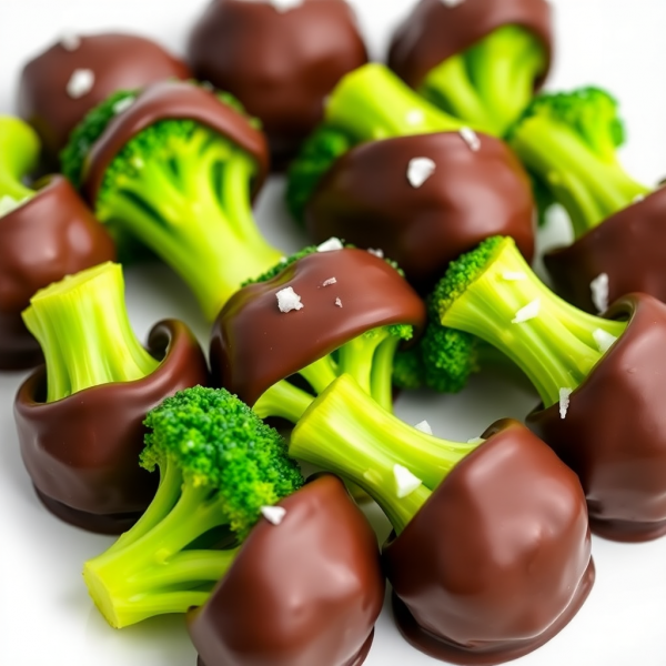 Chocolate-Covered Broccoli Bites