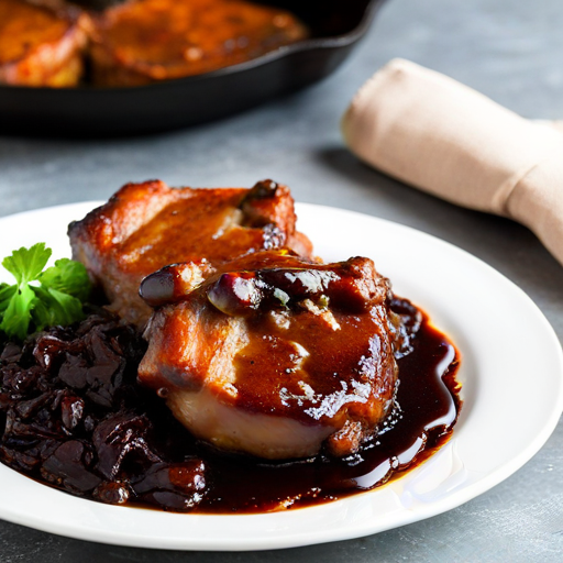 Coffee Braised Pork Chops 