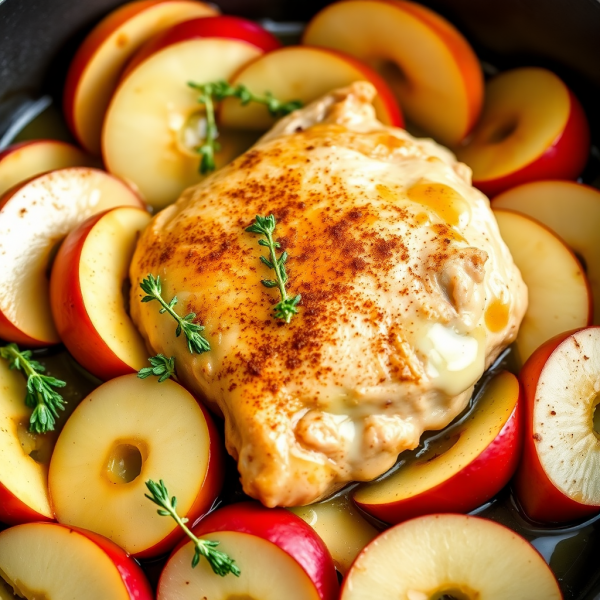 Savory Apple Chicken Skillet