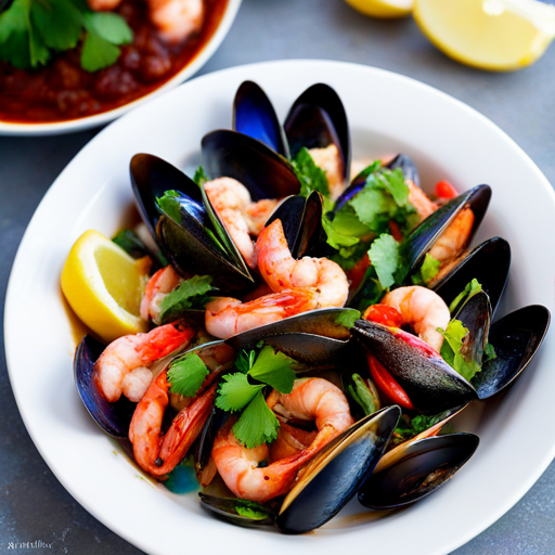 Spanish Mussels and Clams with Shrimp