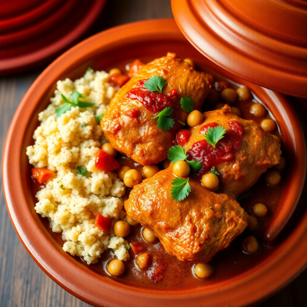 Moroccan Spiced Chicken Tagine