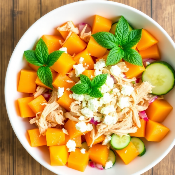 Cantaloupe Chicken Salad