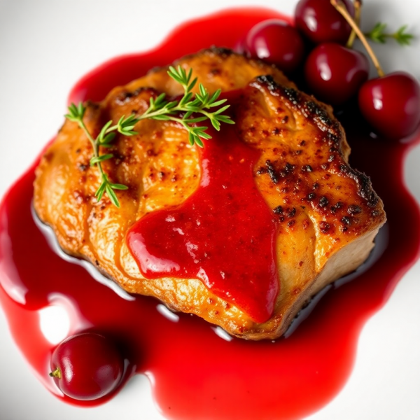 Pan-Seared Duck Breast with Cherry Reduction