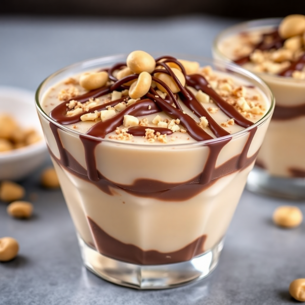 Nutella Peanut Milk Gelatin Delight