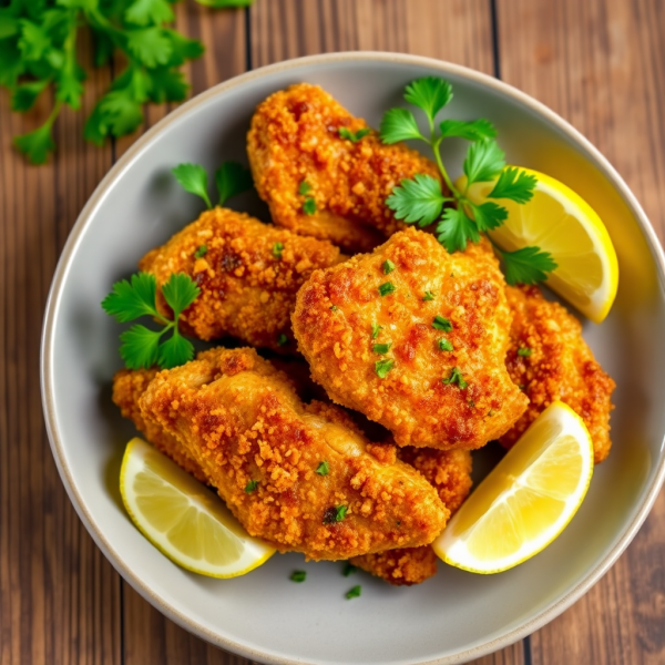 Crispy Herb Garlic Chicken Fry