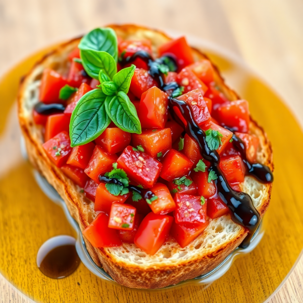 Classic Tomato Basil Bruschetta