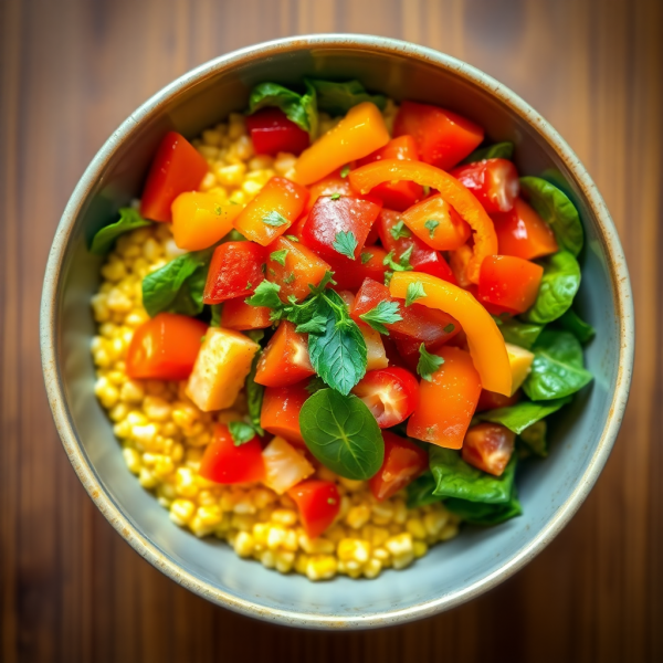 Savory Oats Bowl with Veggies