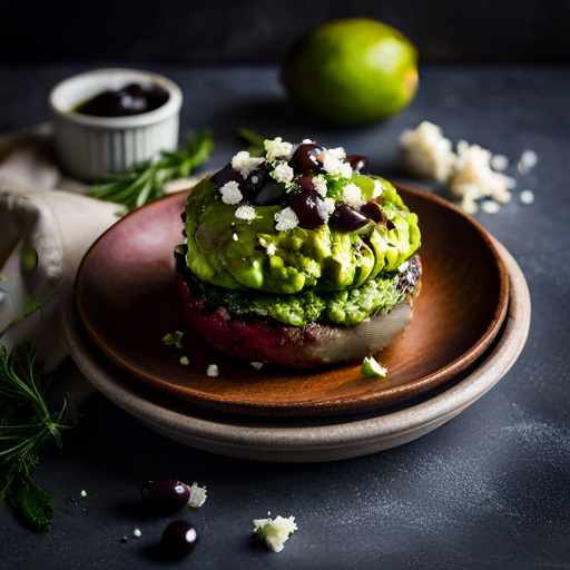 Avocado Greek Burger