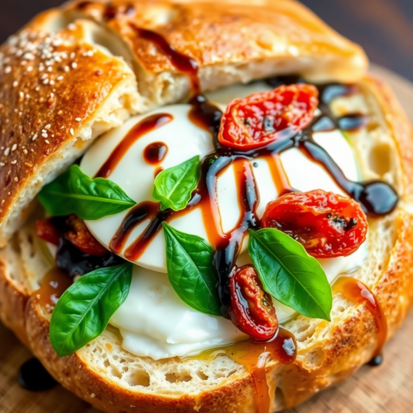 Gourmet Stuffed Bread Delight