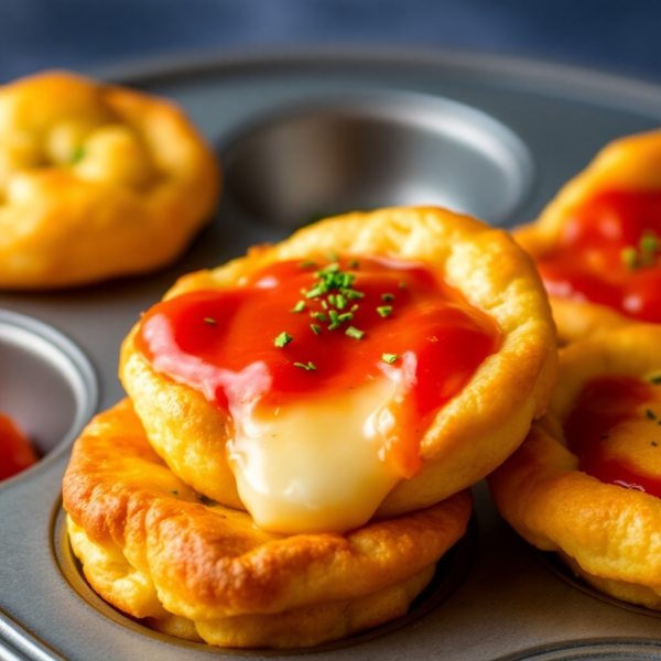 Chickpea Flour Pizza Puffs