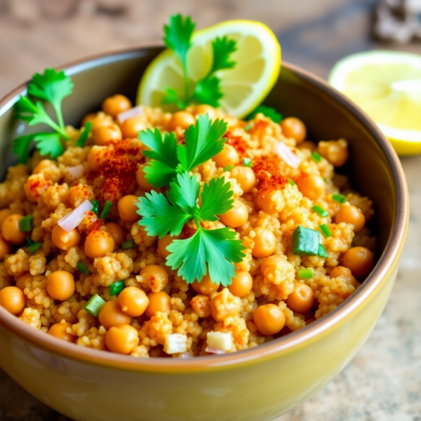 Spiced Chickpea and Quinoa Pilaf