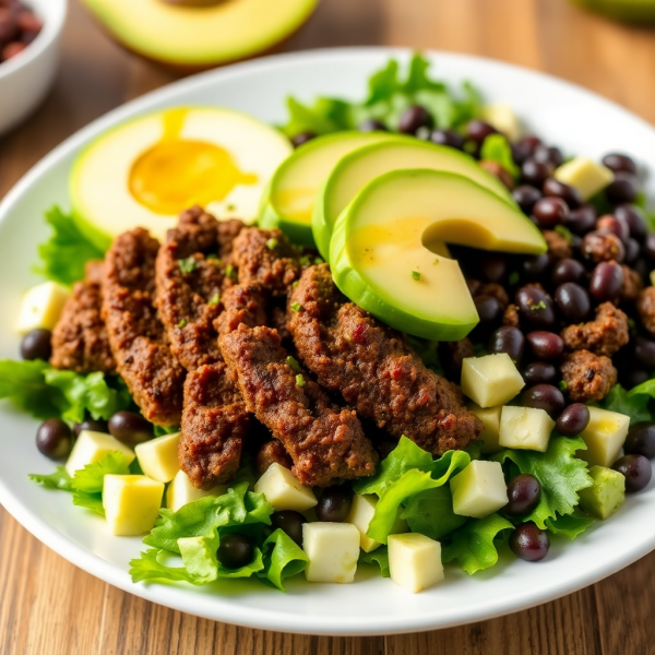 Coffee-Spiced Beef and Avocado Salad