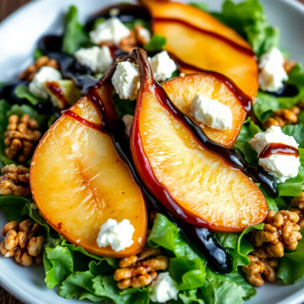 Caramelized Pear and Goat Cheese Salad