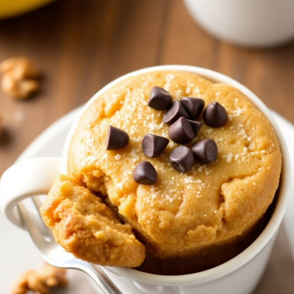 Single-Serve Banana Bread Mug Cake