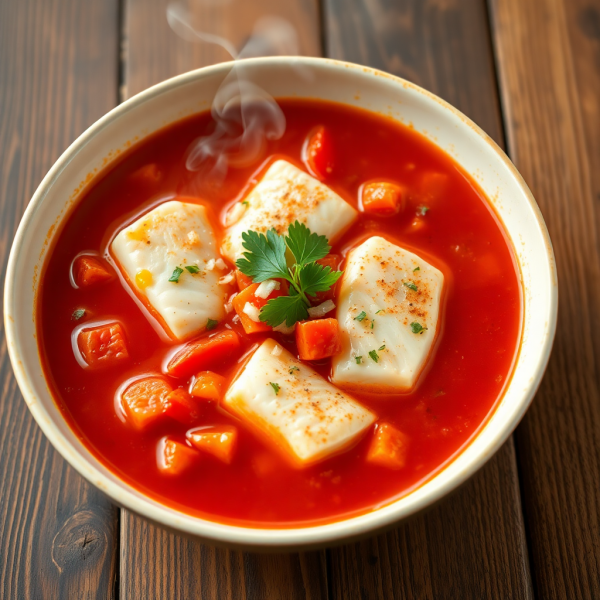 Hearty Fish Tomato Soup