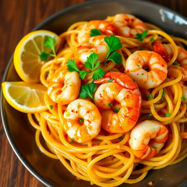 Garlic Butter Shrimp Pasta