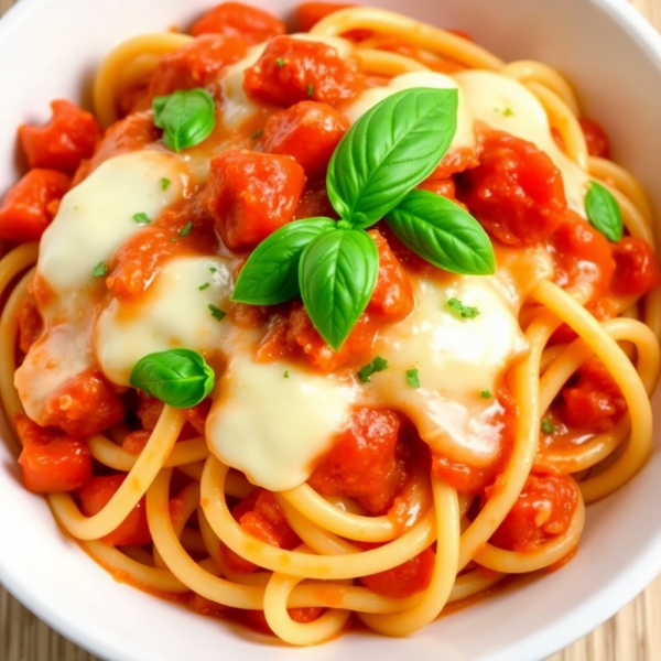 Cheesy Tomato Pasta Delight