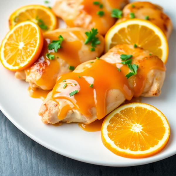 Citrus Glazed Chicken with Oranges