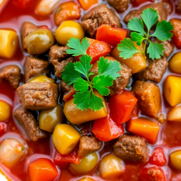 Mediterranean Beef and Olive Stew