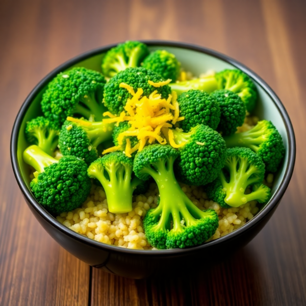 Garlic Lemon Broccoli with Quinoa