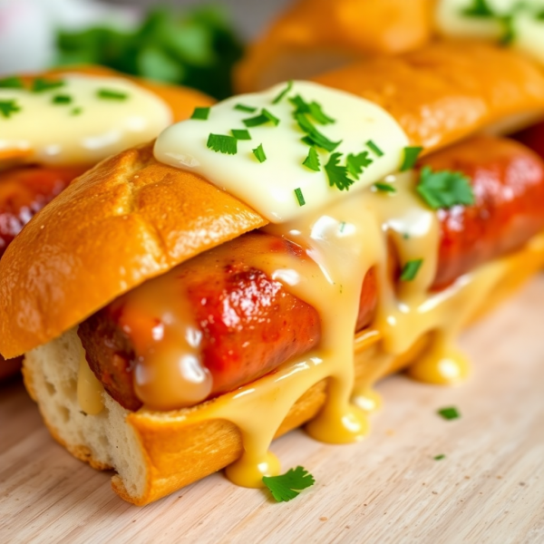 Sausage-Stuffed Garlic Bread