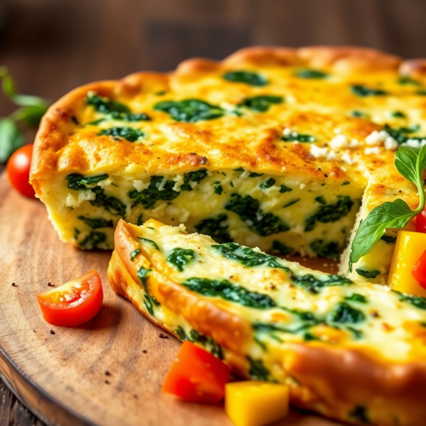 Savory Egg and Spinach Frittata