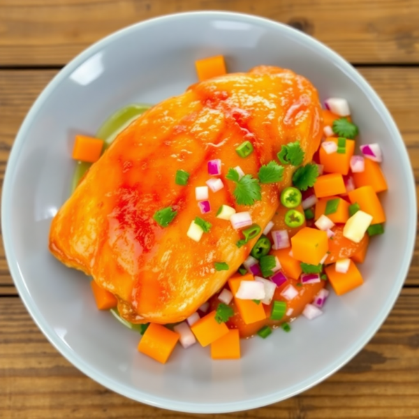 Citrus-Glazed Chicken with Orange Salsa