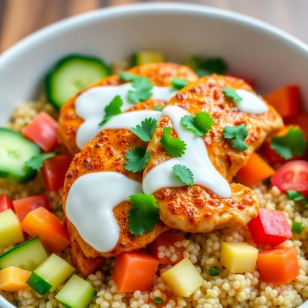 Spiced Yogurt Chicken Bowl