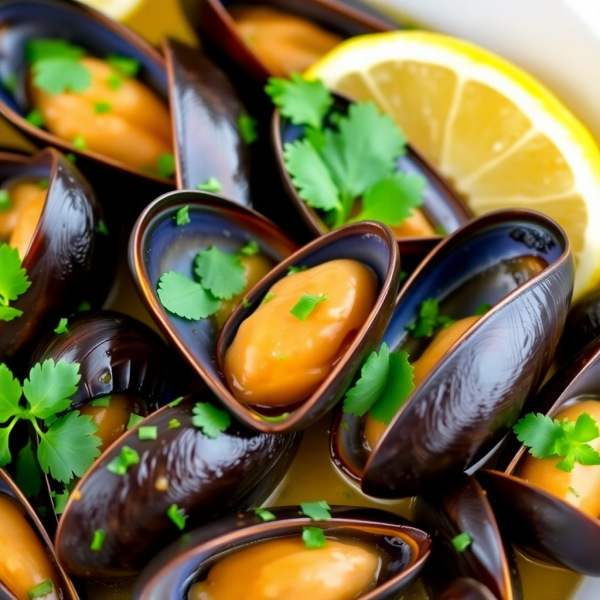 Garlic Butter Mussels with Fresh Herbs