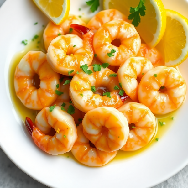 Garlic Butter Shrimp with Lemon Zest