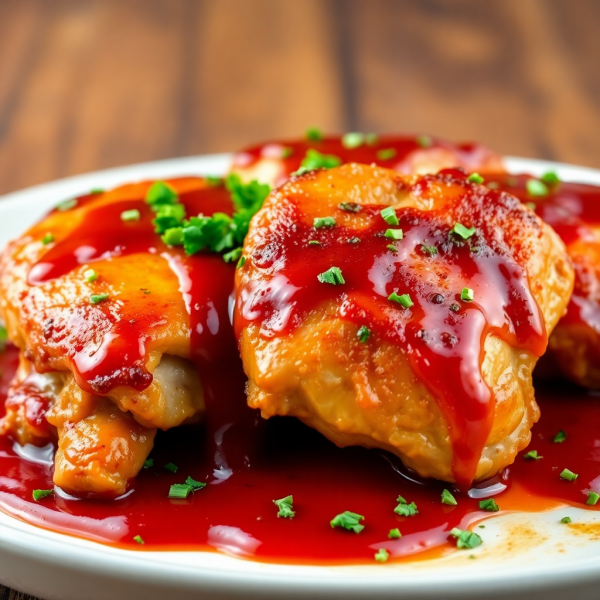 Ketchup-Glazed Chicken Thighs