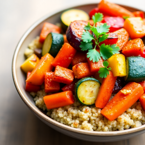 Quinoa and Roasted Vegetable Bowl