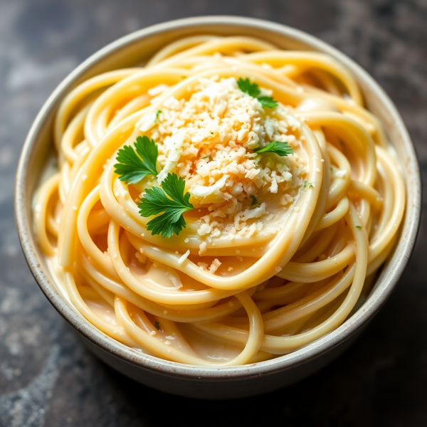 Creamy Garlic Milk Pasta